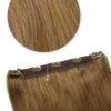 Light Auburn (#30) Quad Weft Clip In One Piece Hair Extensions