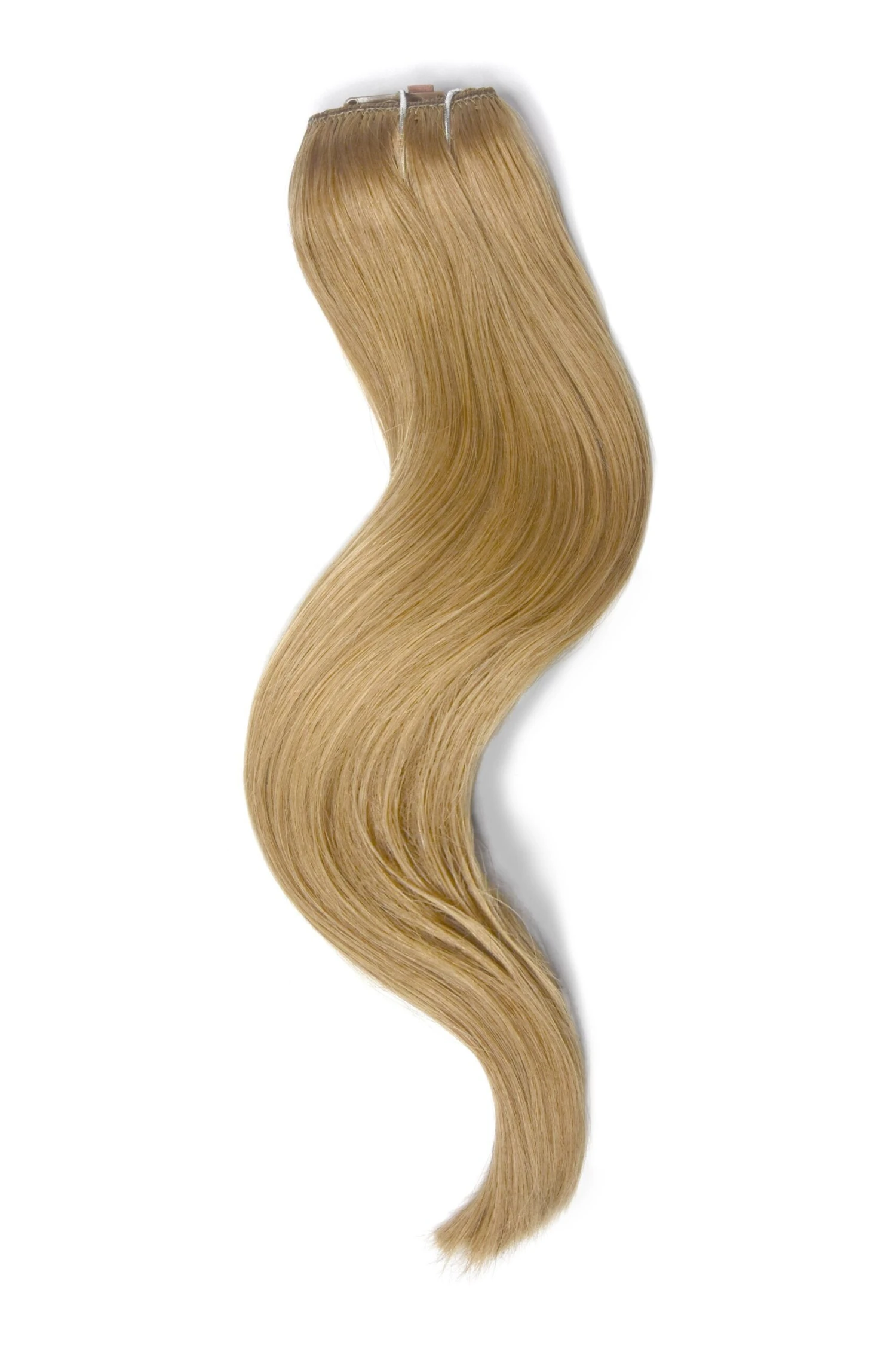 Strawberry/Ginger Blonde (#27) Quad Weft Clip In One Piece Hair Extensions - Image 2