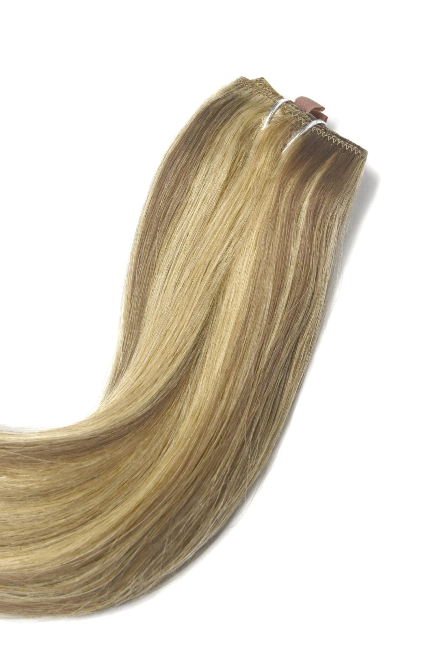 Butterscotch Blonde (#10/16) Quad Weft Clip In One Piece Hair Extensions - Image 3