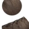 Medium Brown (#4) One Piece Clip In Hair Extensions (Top-Up)