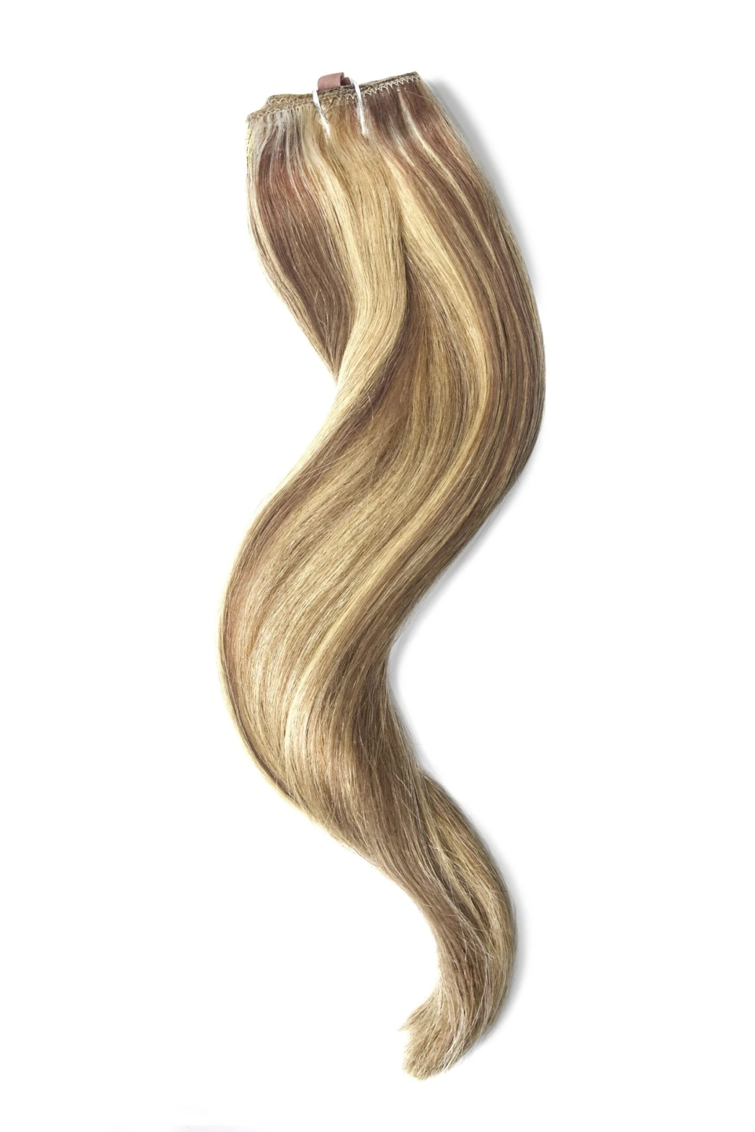 Butterscotch Blonde (#10/16) Quad Weft Clip In One Piece Hair Extensions - Image 2