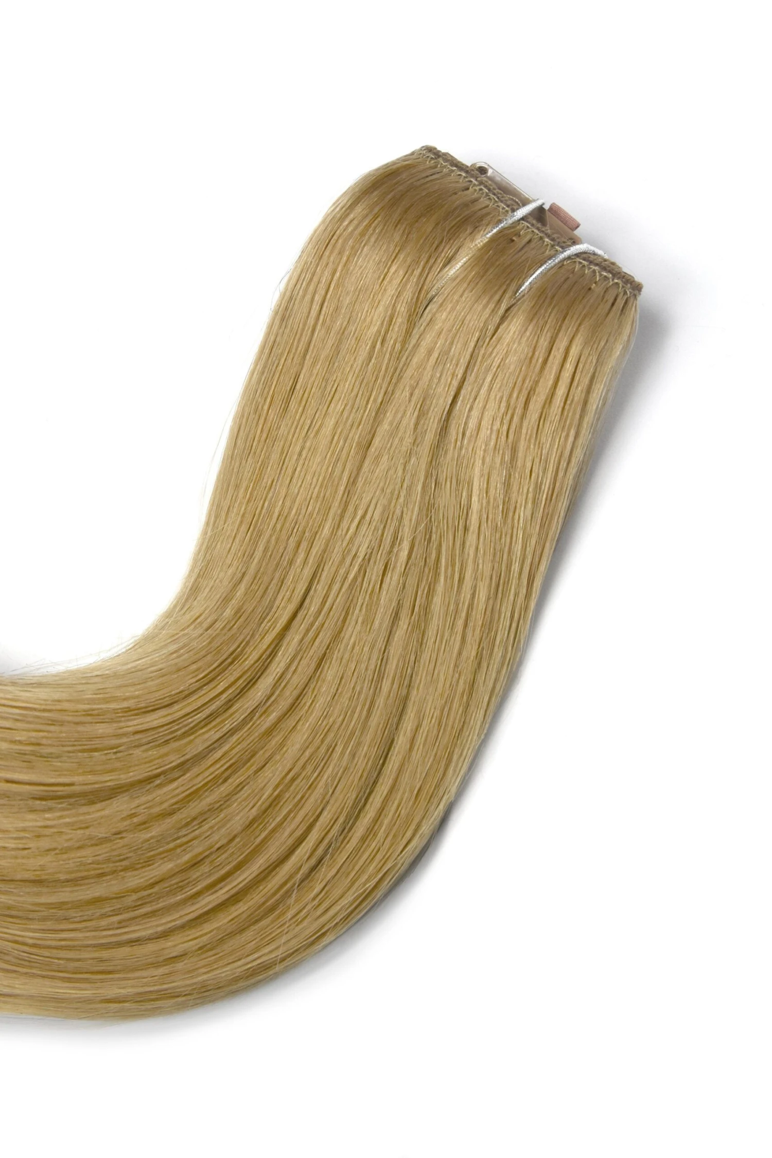 Strawberry/Ginger Blonde (#27) Quad Weft Clip In One Piece Hair Extensions - Image 3