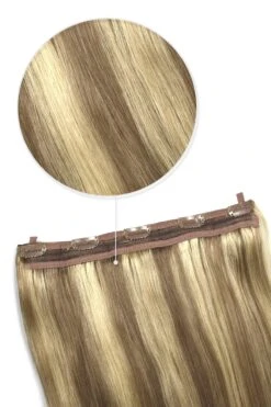 Butterscotch Blonde (#10/16) Quad Weft Clip In One Piece Hair Extensions