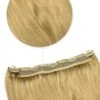 Light Golden Blonde (#16) Quad Weft Clip In One Piece Hair Extensions