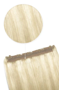 Platinum BlondeMe Quad Weft Clip In One Piece Hair Extensions