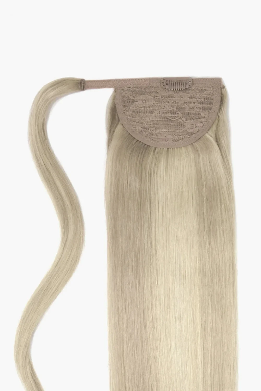 Platinum BlondeMe Straight Up Wrap Around Ponytail Extension - Image 2