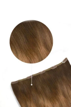 Soft Bronze Balayage One Piece Clip In Hair Extensions (Top-Up)