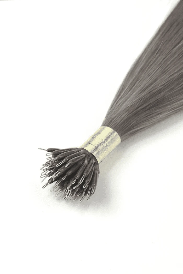 Silver/Grey (#SG) Nano Ring Hair Extensions - Image 2