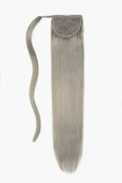Silver/Grey (#SG) Straight Up Wrap Around Ponytail Extension