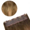 Soft Bronze Balayage Supreme Quad Weft One Piece Clip In Hair Extensions
