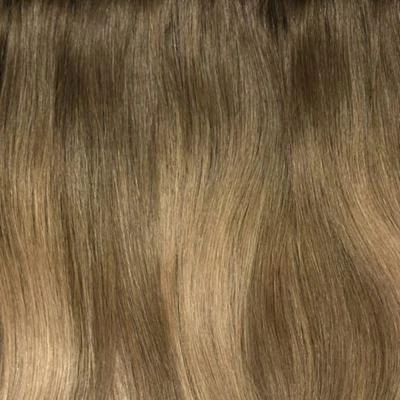 Soft Bronze Balayage Straight Up Wrap Around Ponytail Extension - Image 3