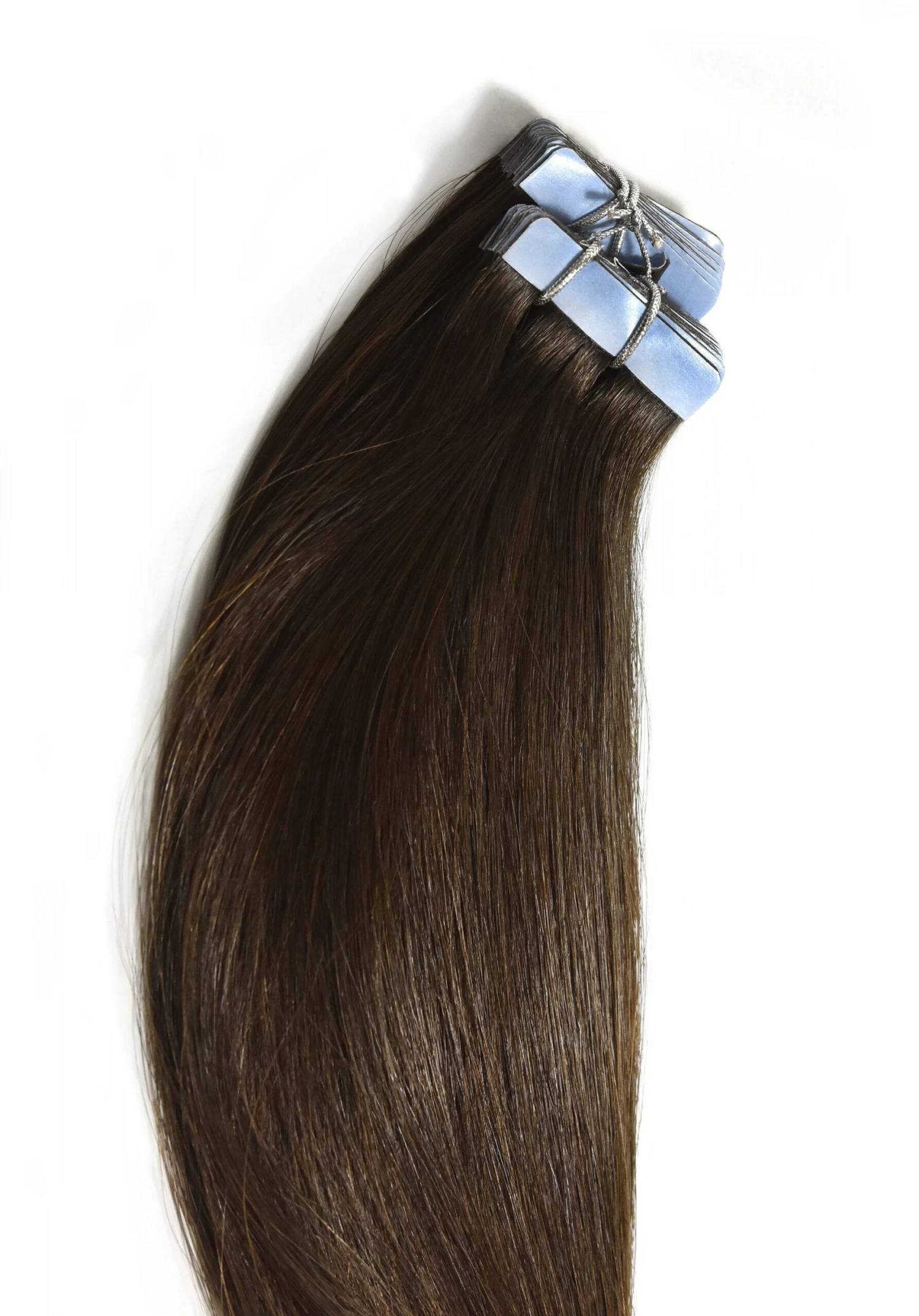 Medium Brown (#4) Tape In Hair Extensions - Image 4